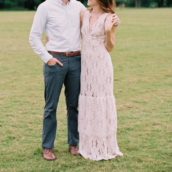 BRIDAL Wayf Tiered Lace Dress meander boho